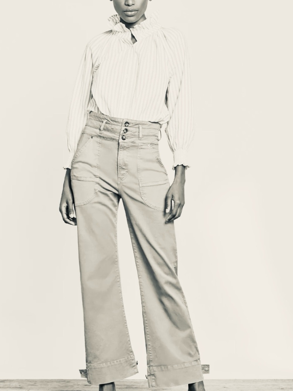 Veronica Beard Marley Convertible
Leg High Rise Pants